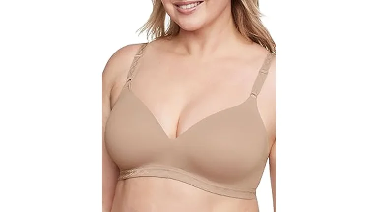 The image shows a curated selection of comfortable and supportive bras, highlighting the Best 5 Warner's Bras for Women.