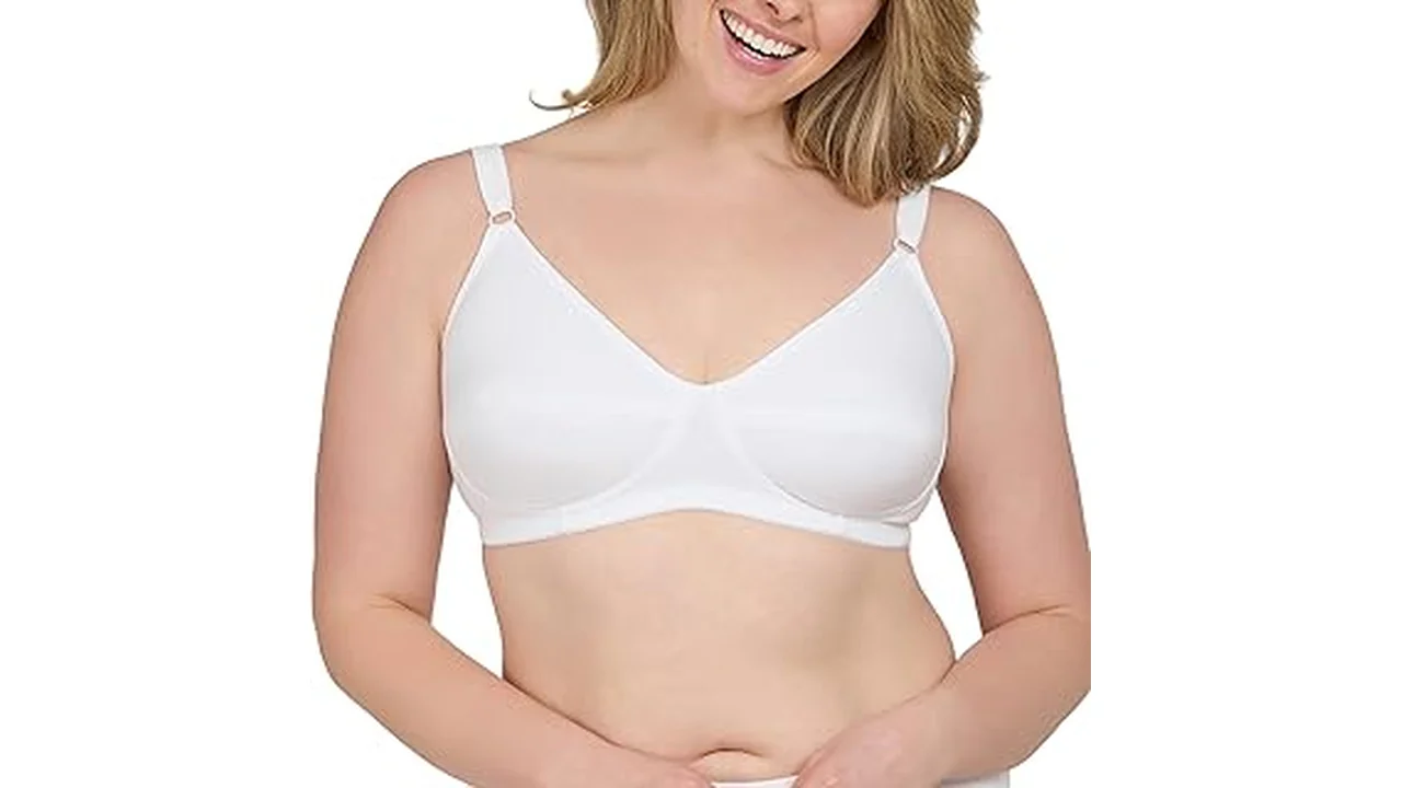 The image shows a selection of soft, comfortable bras designed for sensitive skin.