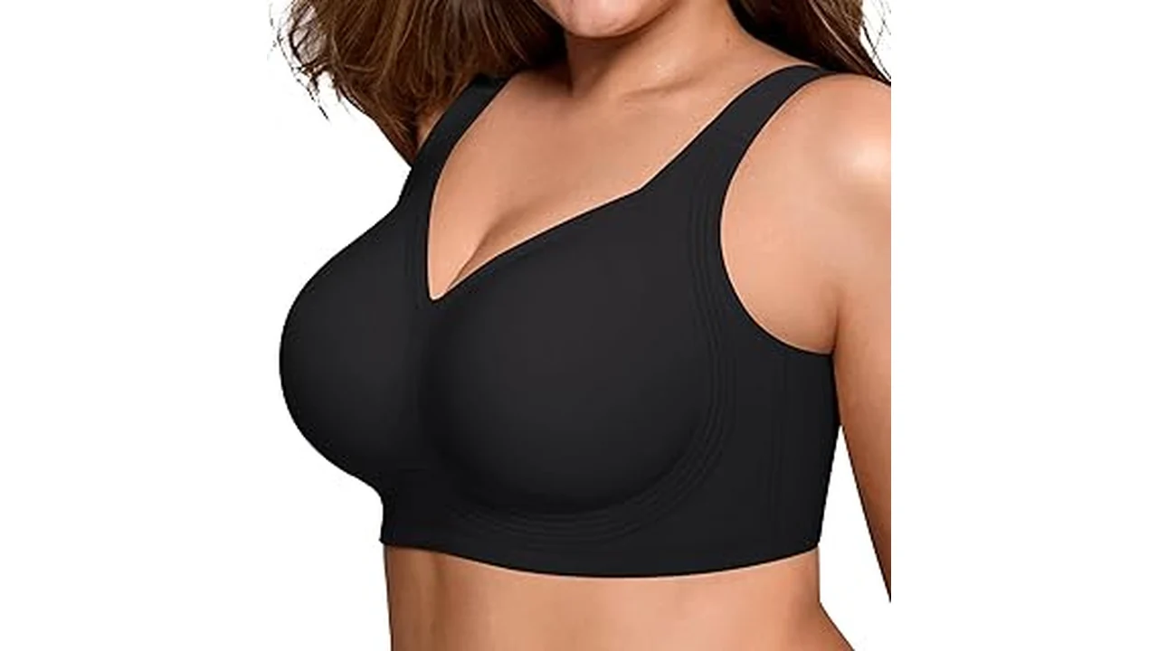 The image shows several different styles of bras designed for comfortable side support.