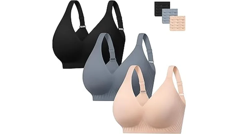 The image shows a collection of comfortable, supportive full coverage bras, perfect for everyday wear.