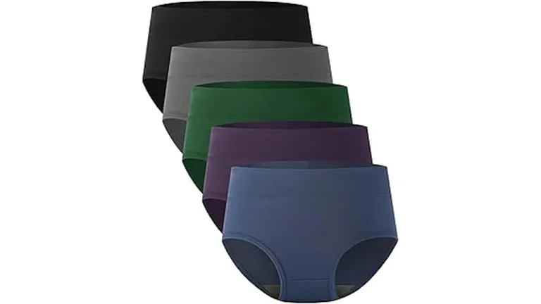 The image shows a selection of comfortable, well-fitting women's underwear, highlighting top-rated choices that stay put.