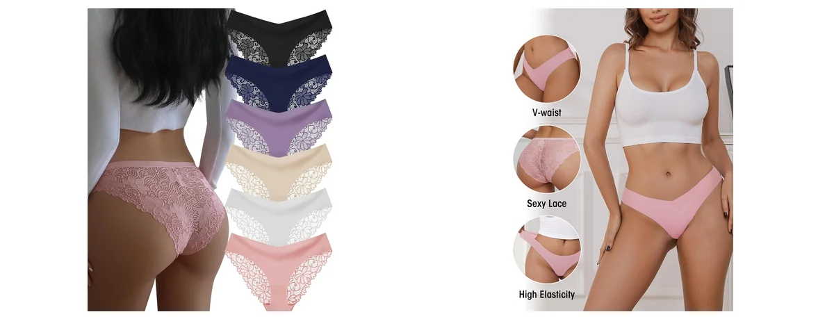 Sexy Cheeky Womens Underwear Comfortable Seamless Panties images