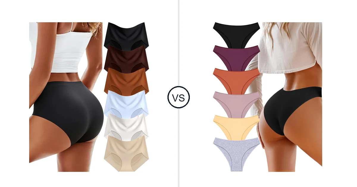 Comparison of 6 Pack Womens Underwear Seamless Sexy Full and UNDER THE SEA Cotton Underwear for Women