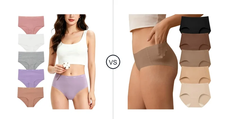 Comparison of Cotton High Waisted Underwear for Women - and SHARICCA Womens Seamless Underwear No Show Hipster
