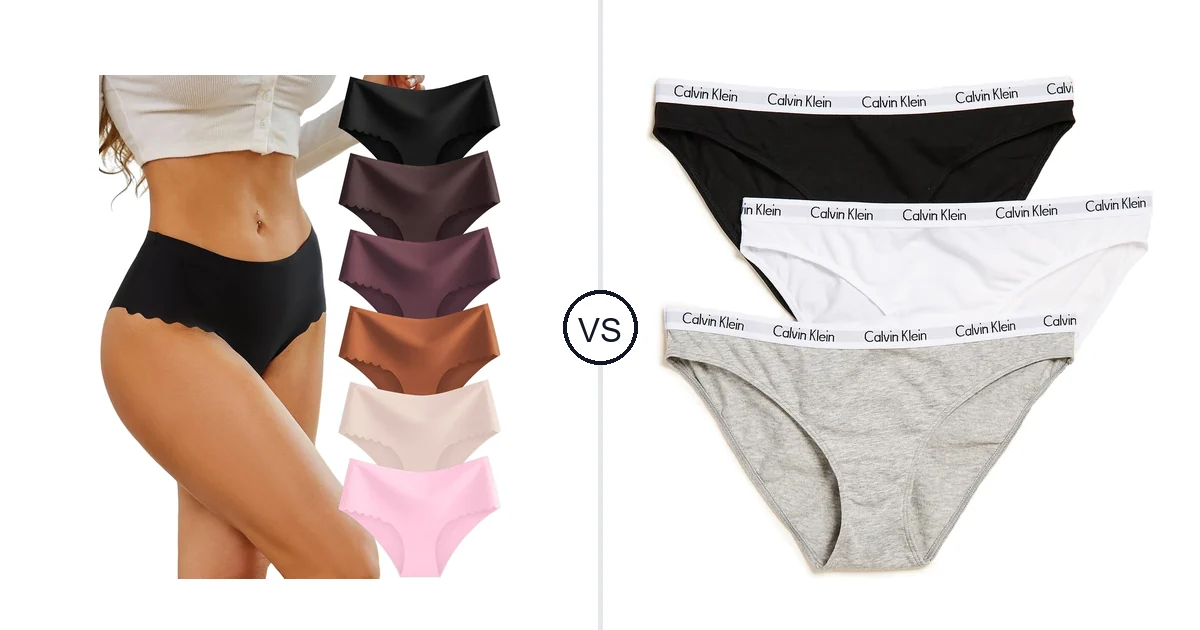 Comparison of Sth Big High Waisted Seamless Underwear for and Calvin Klein Women's Carousel Logo Cotton Stretch