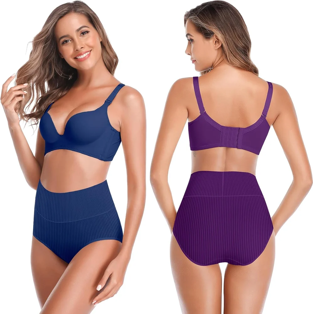 Women's High Waist Cotton Underwear Super Stretchy
