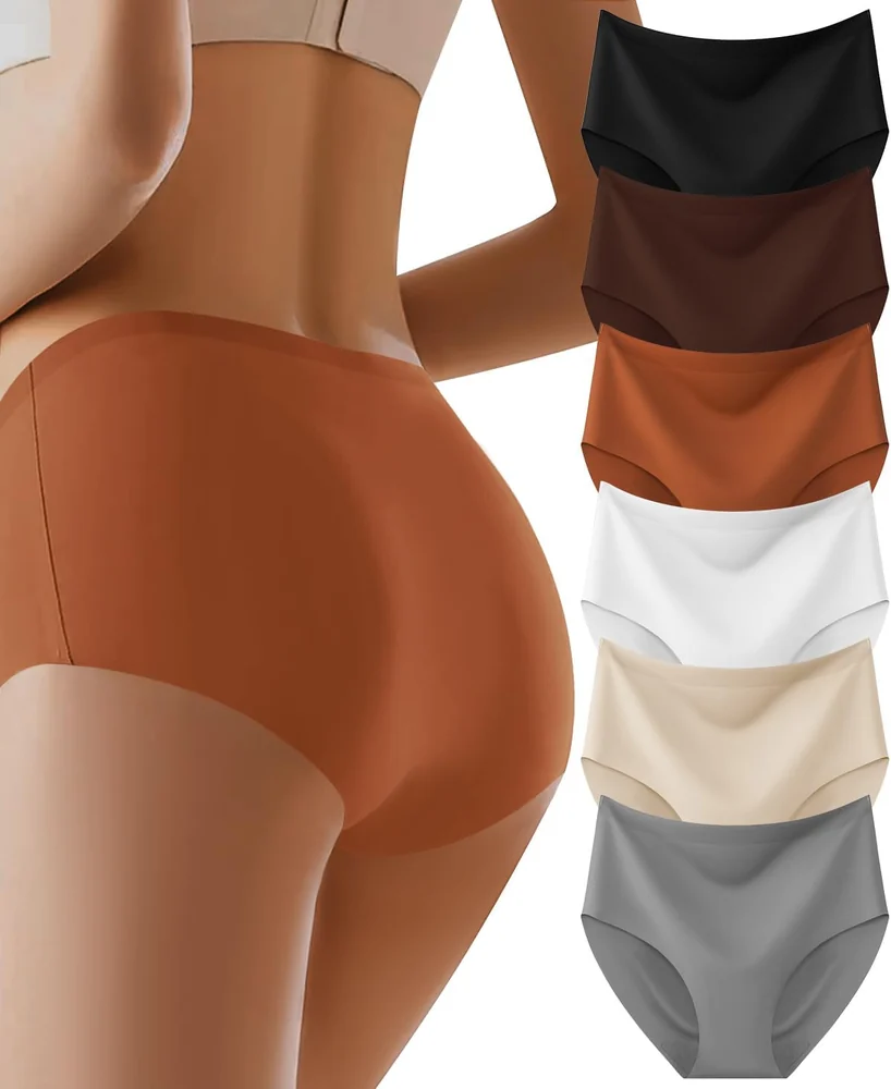 6 Pack Womens Underwear Seamless Sexy Full