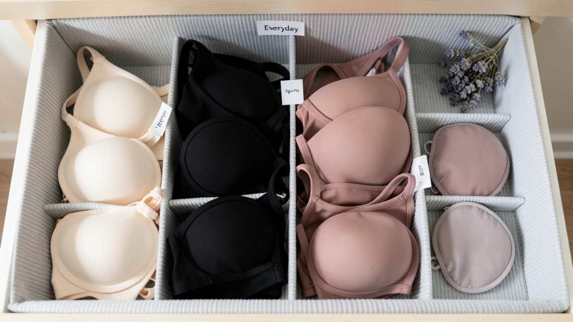 How to Organize Your Bra Drawer Step by Step