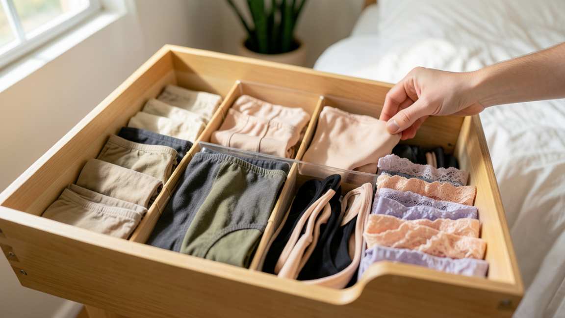 How to Organize Your Underwear Drawer Step-by-Step