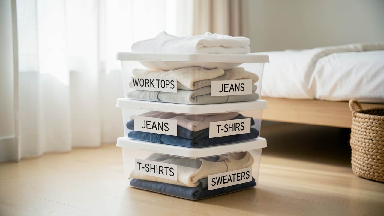Why Labeled Storage Bins Work for Everyday Clothing
